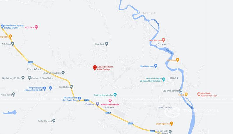 Vị trí và hướng dẫn di chuyển đến An Lạc Resort