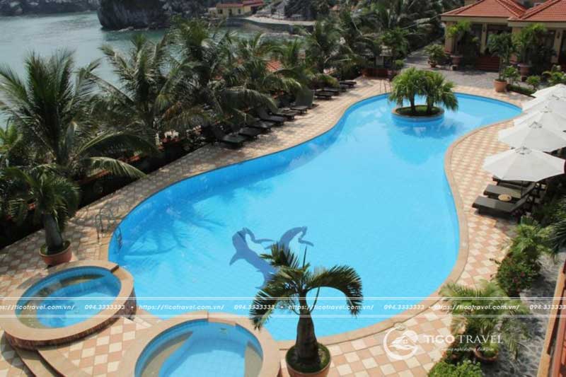 Bể bơi tại Cát Bà Sunrise Resort 