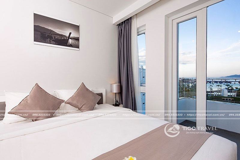 Phòng nghỉ tại Cham Oasis Nha Trang Resort