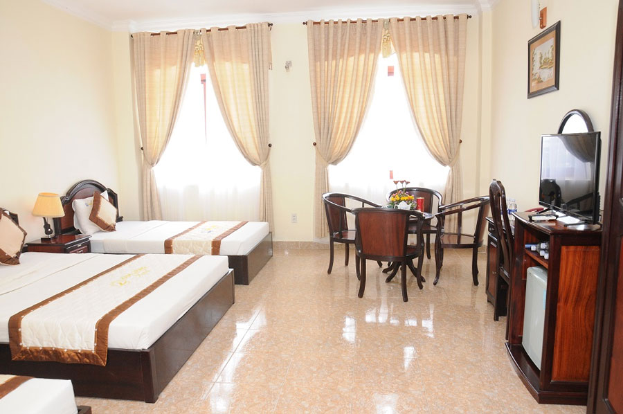 Hệ thống phòng nghỉ Khách sạn Hàm Luông Bến Tre