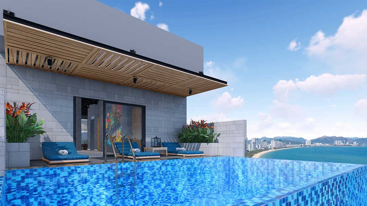 Hồ bơi của Khách sạn Ruby Nha Trang