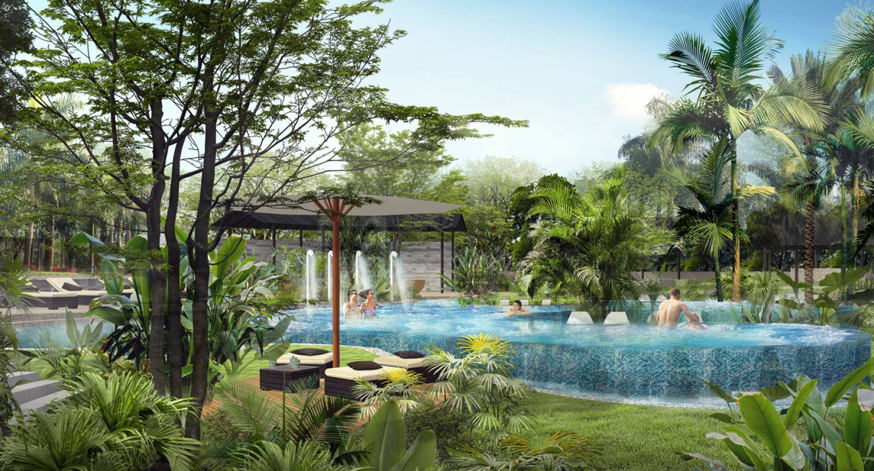Hồ bơi chung tại Coastar Hồ Tràm