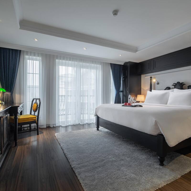Phòng Deluxe với tầm nhìn bao quát thành phố