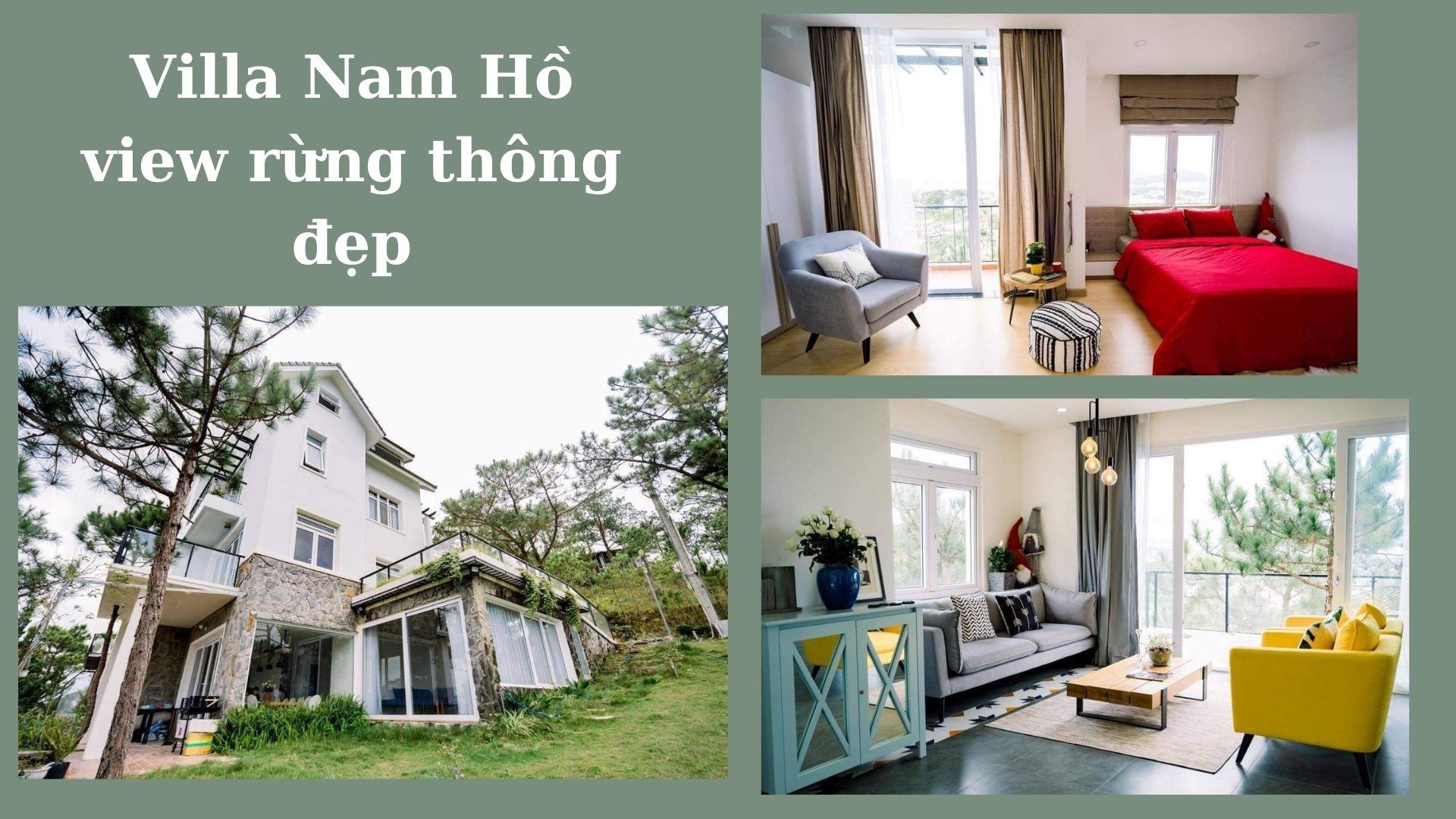 Villa Nam Hồ view rừng thông đẹp