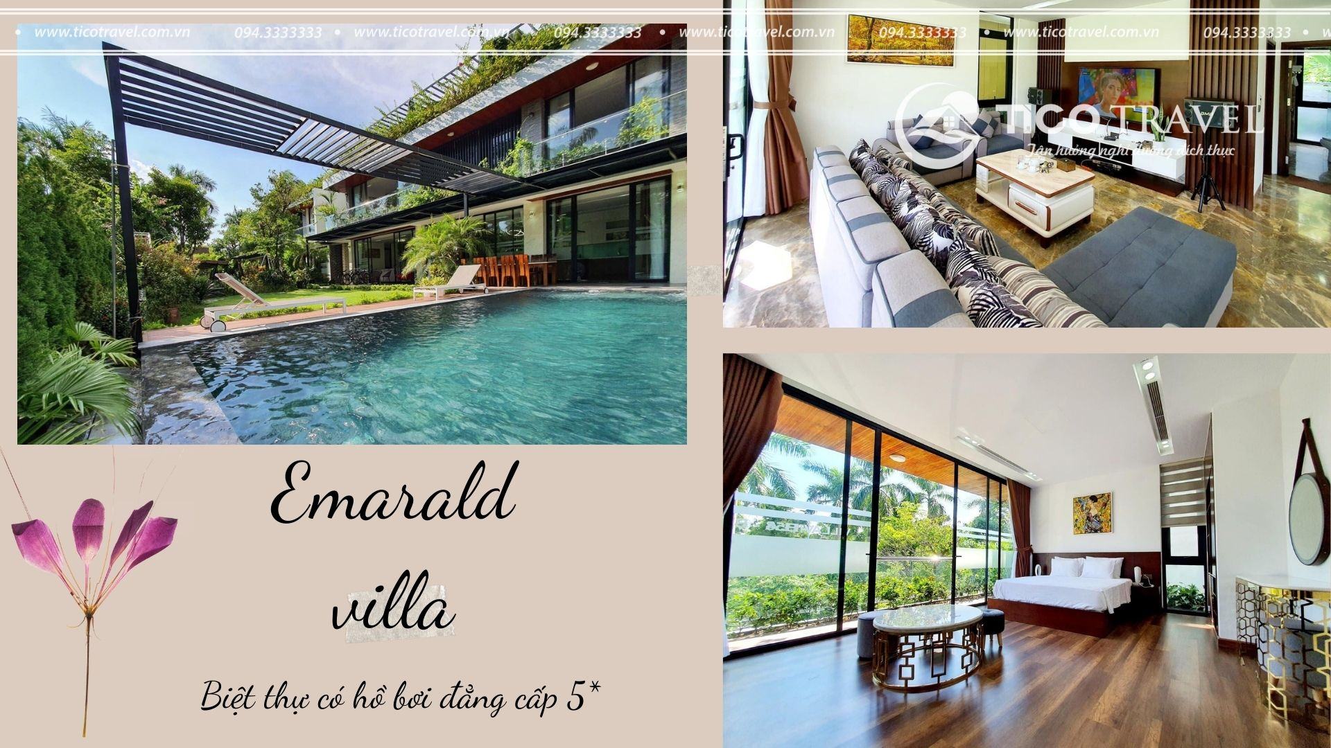 Tico B82 - Villa Emerald Flamingo Đại Lải