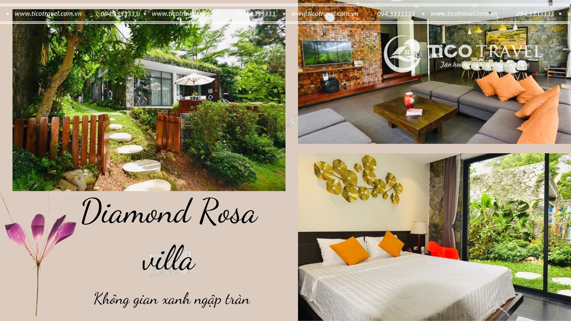 Tico F14 - Villa Flamingo Đại Lải Diamond Rosa 