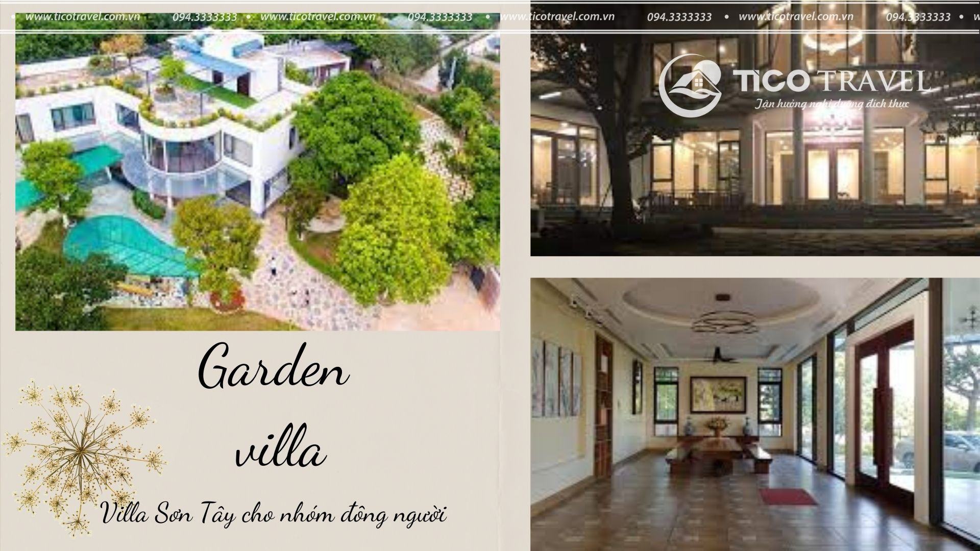 Biệt thự gần Hà Nôi Tico Garden  