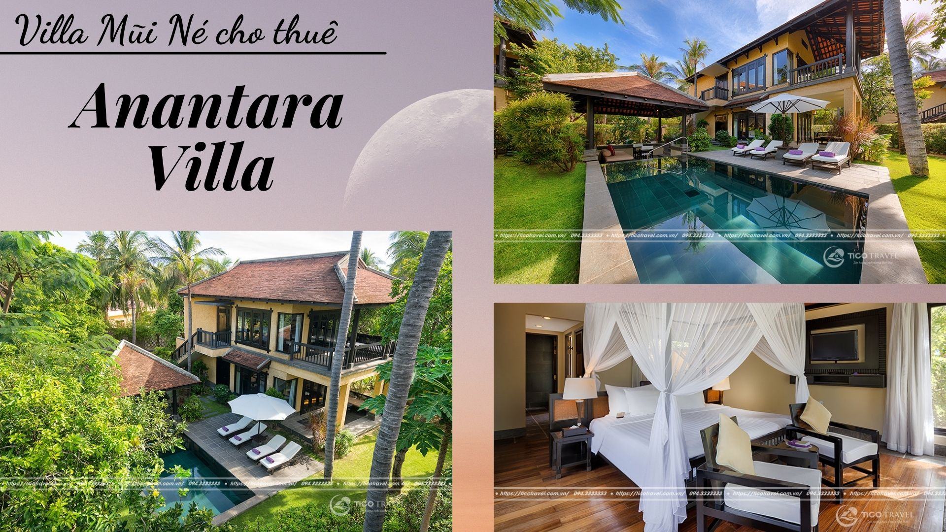 Mũi Né Anantara Villa 2 tầng với diện tích rộng 