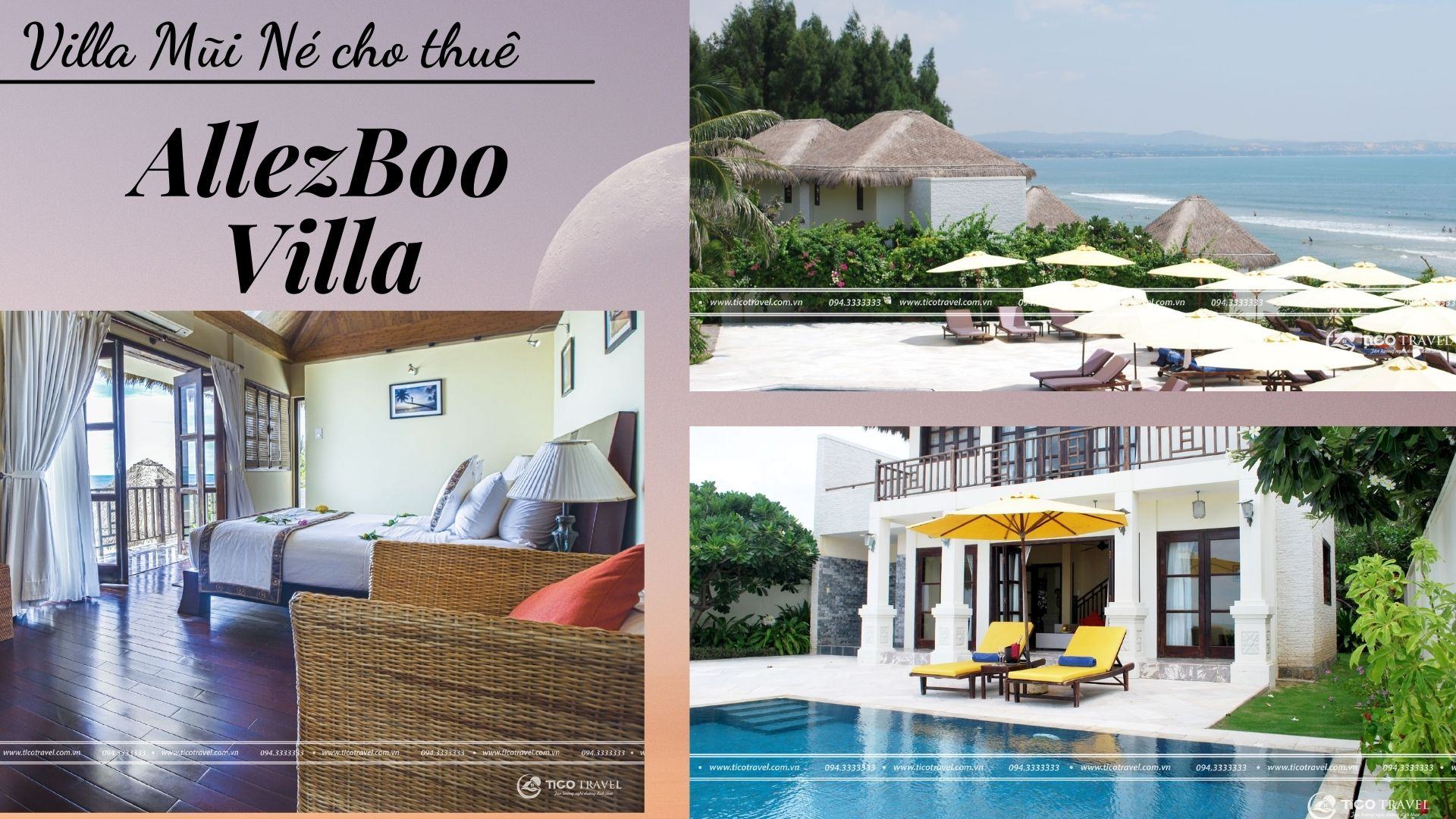 AllezBoo Villa có hồ bơi rộng siêu đẹp