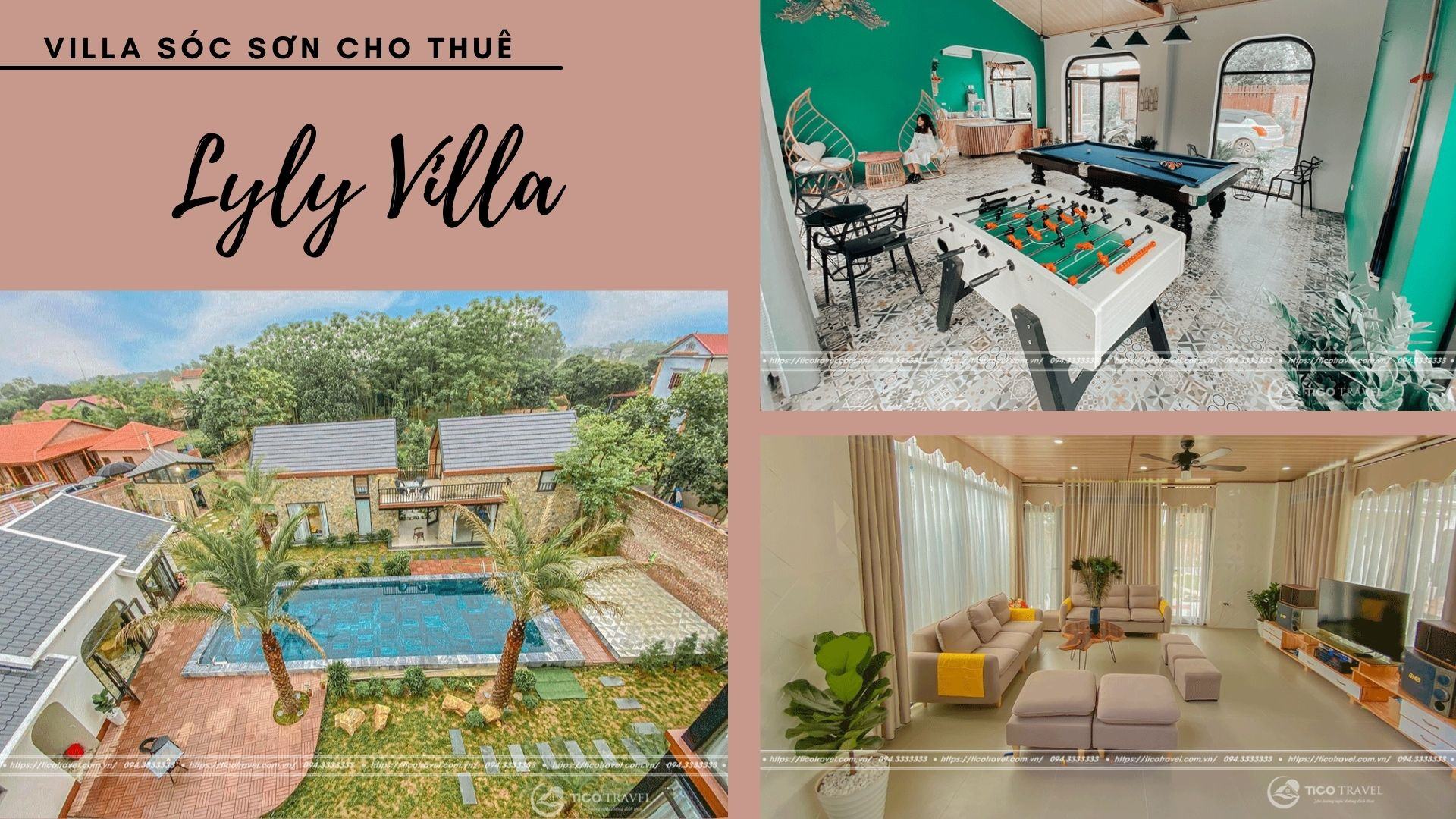Lyly Villa - villa Sóc Sơn cho đoàn đông trên 40 người