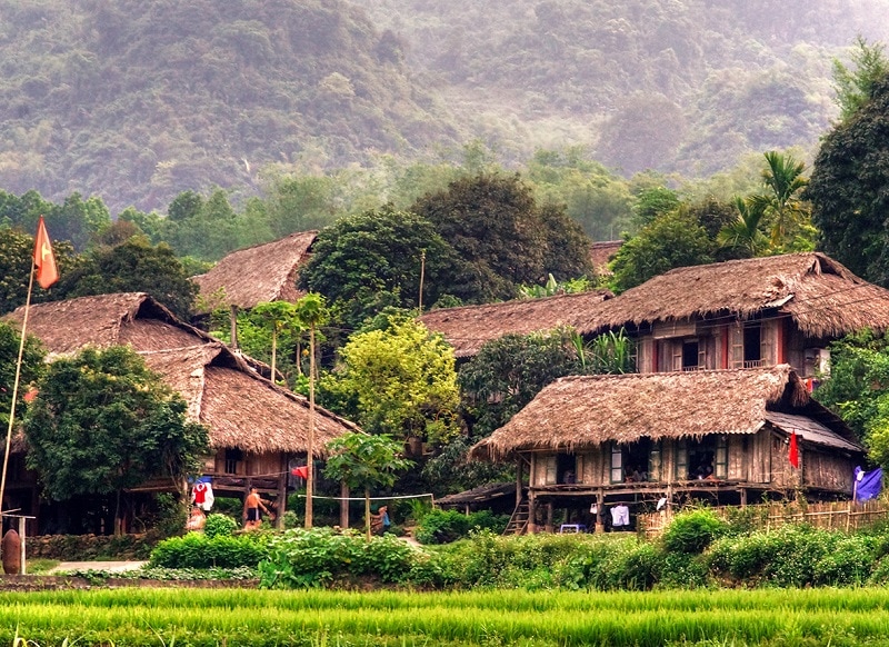 9 Resort Mai Châu Chìm đắm giữa ‘hồn Thái” sắc màu giữa Tây Bắc 