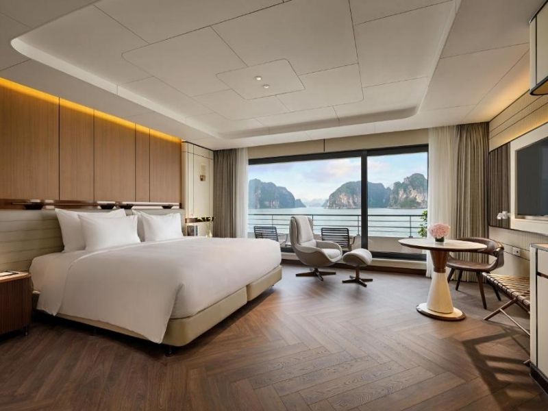 Hạng phòng Varanda Suite King ngay trên Du thuyền Essence Grand