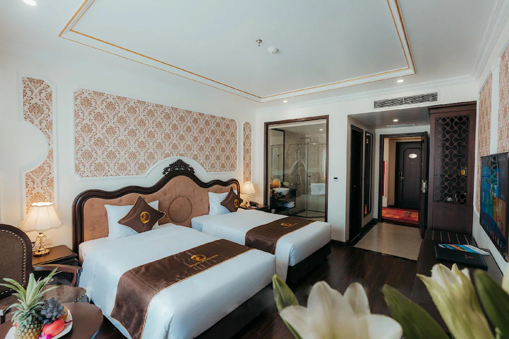 Phòng Superior là hạng phòng tiêu chuẩn nhưng Superior vẫn ghi điểm tuyệt đối nhờ thiết kế thông minh, tối giản và ngăn nắp.