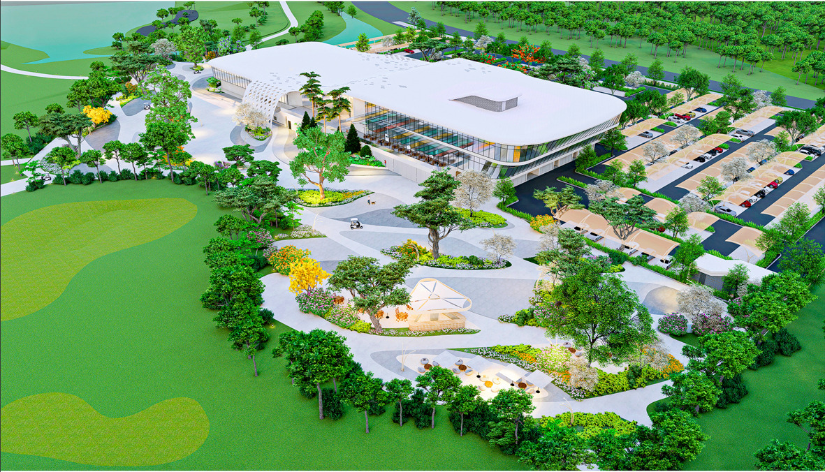 Sân golf rộng rãi mang tiêu chuẩn quốc tế