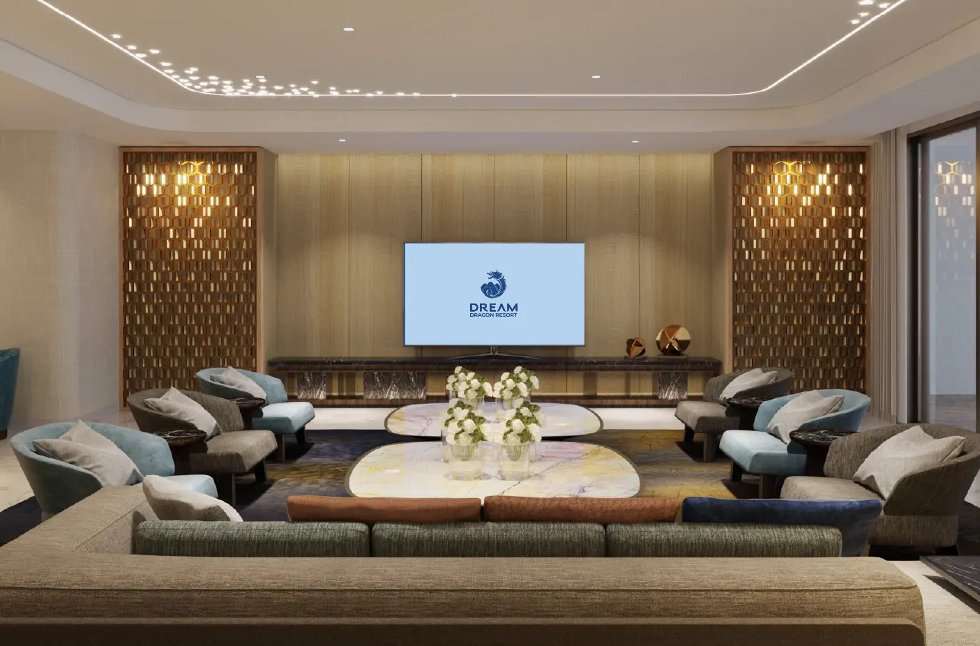 Phòng President Suite rộng rãi phù hợp cho cả gia đình