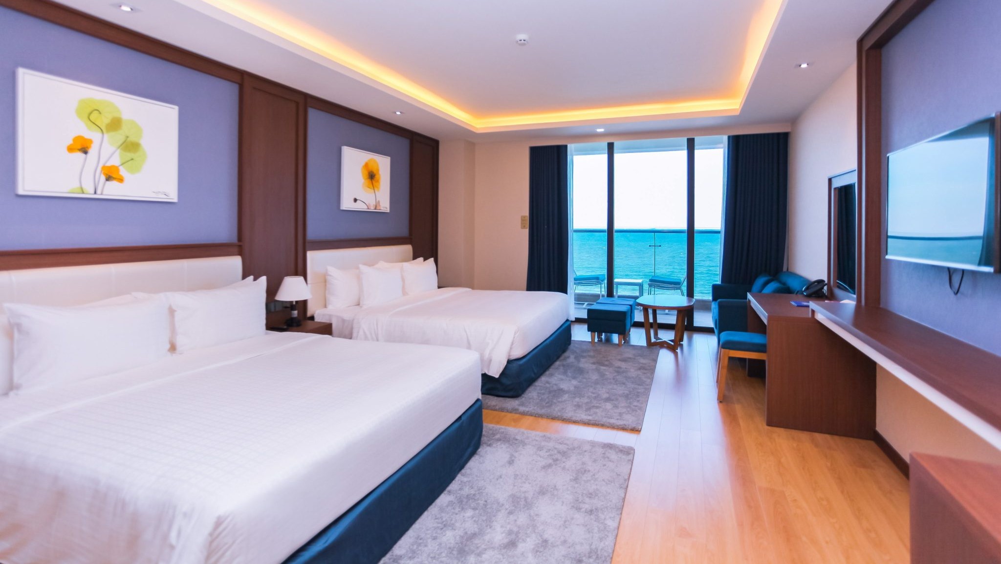 Family Room có diện tích vượt trội và được bố trí các giường lớn