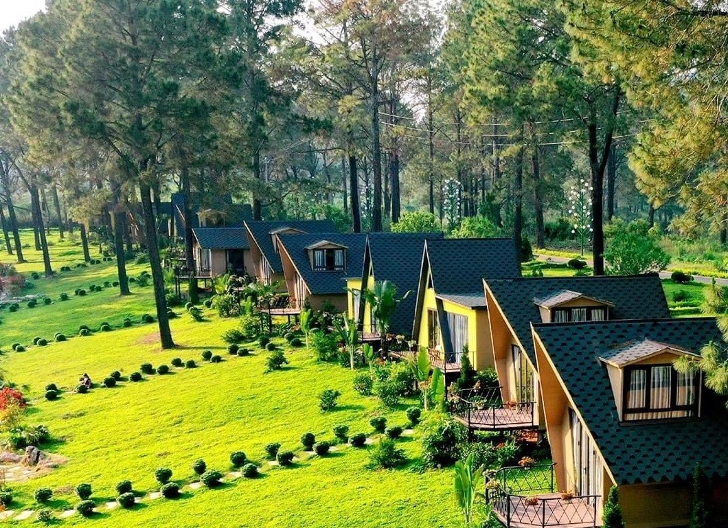 Không gian xanh rộng lớn mang đến kỳ nghỉ thư giãn cho cả gia đình