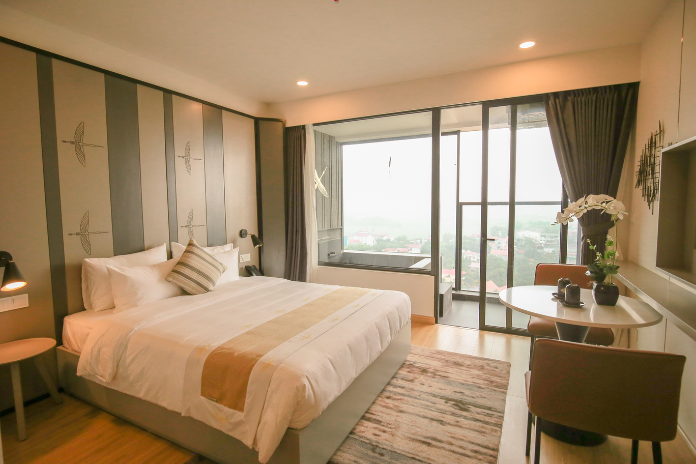 Dòng phòng tiêu chuẩn phân khúc khách sạn hạng sang tại tòa tháp trung tâm
