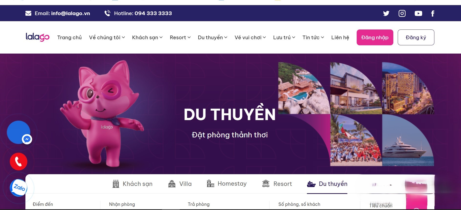 Đặt vé tour du thuyền Crown Legend qua Lalago