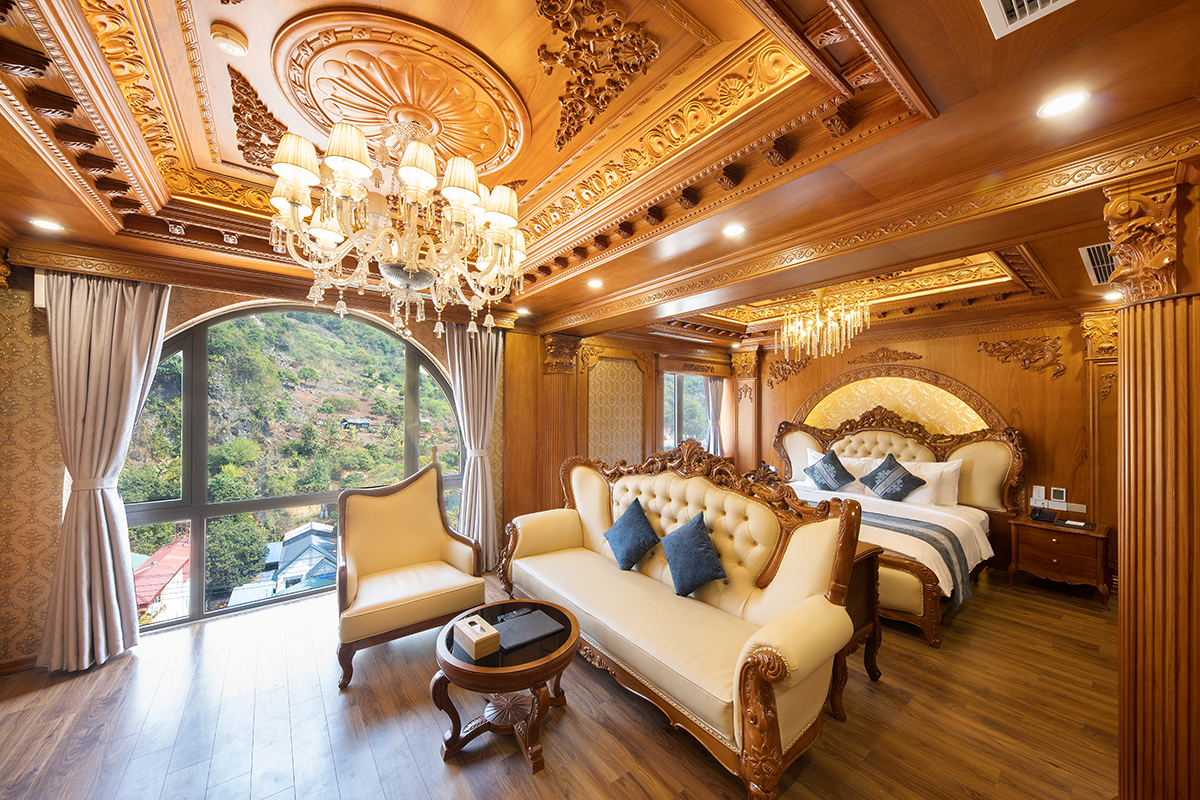Executive Suite phân chia khoa học thành phòng khách rộng lớn biệt lập phục vụ nhu cầu