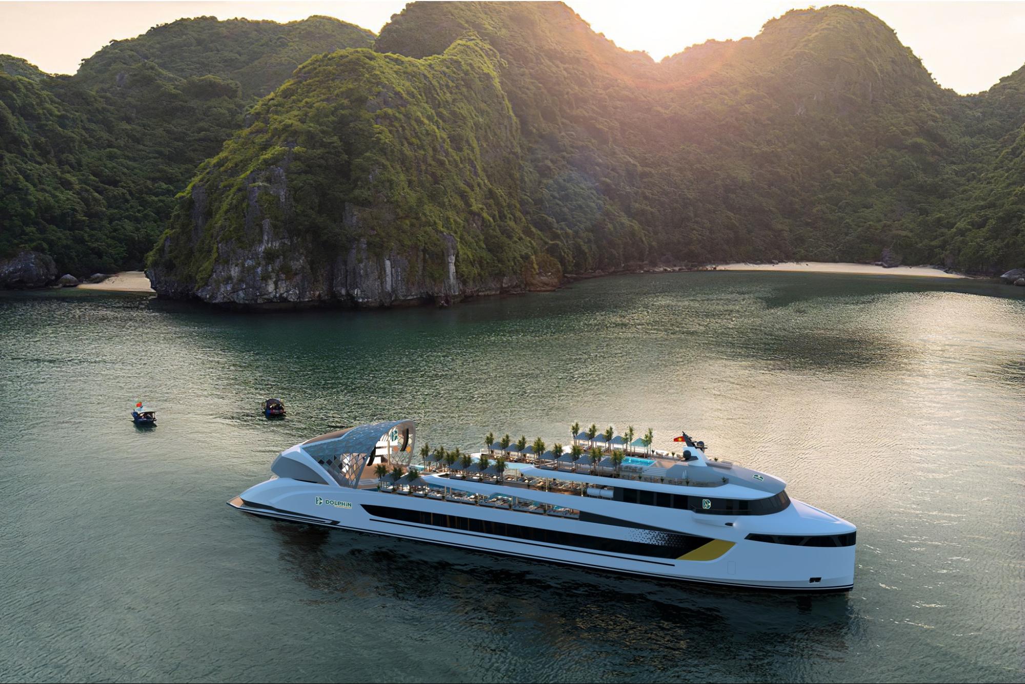 Du thuyền Dolphin Hạ Long 6 sao với lịch trình đẹp, dịch vụ tiêu chuẩn, không gian sang trọng giữa vịnh di sản.