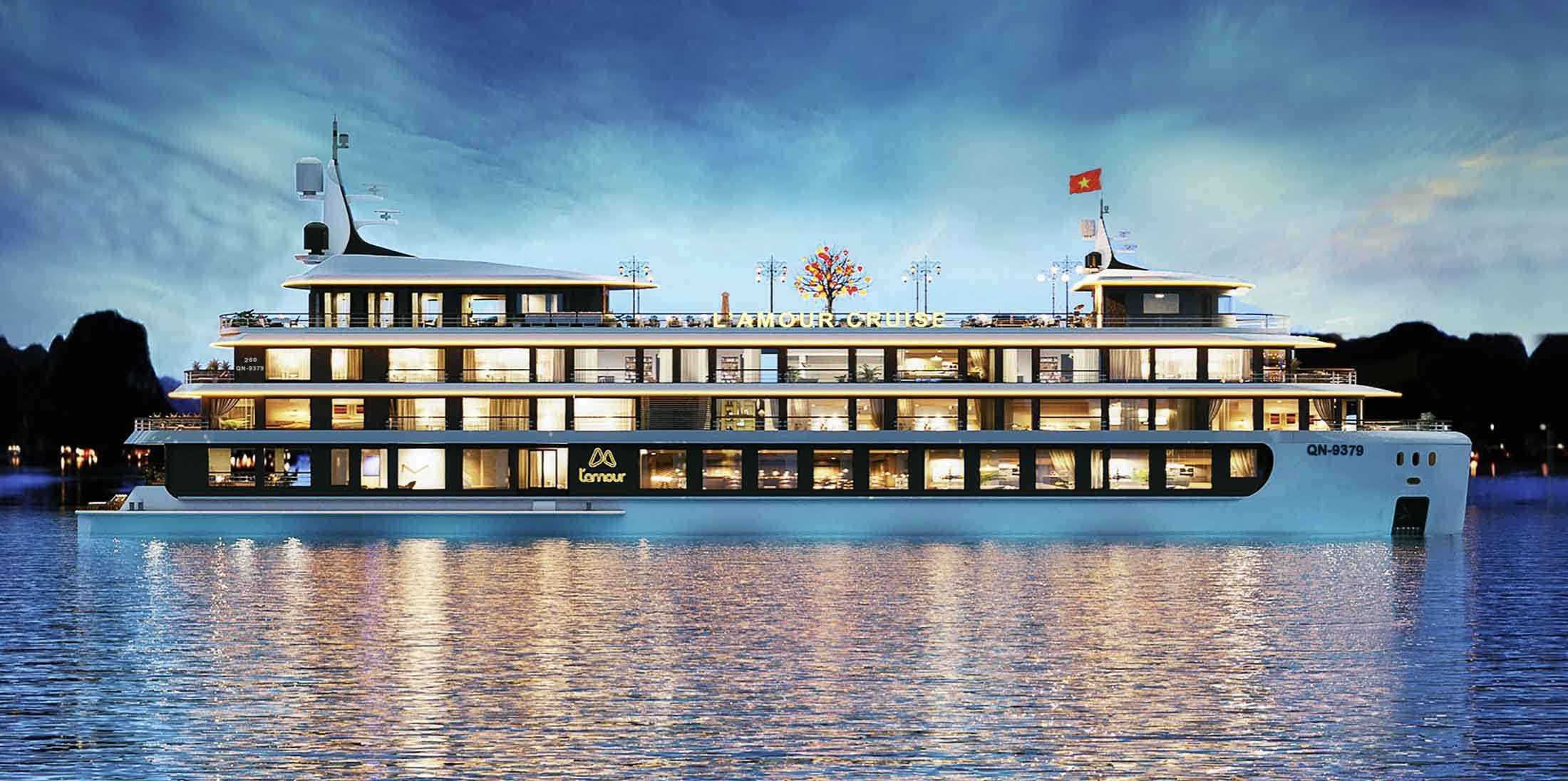 Du thuyền L'Amour siêu rộng với 33 cabin