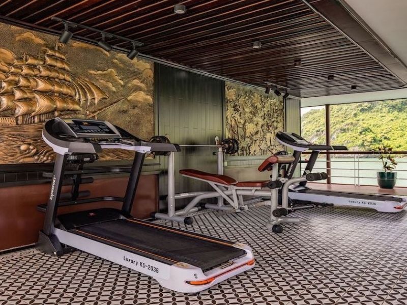 Phòng gym ngay trên du thuyền M'Gloria