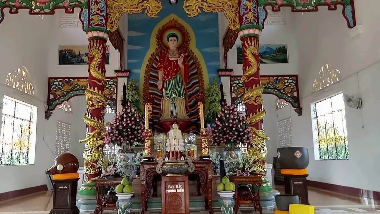 Chùa Bánh Xèo Vũng Tàu - Kiến trúc Phật giáo Bắc Tông đậm nét