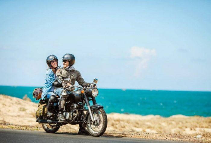 Di chuyển đến Thiền viện Chơn Không bằng xe máy 