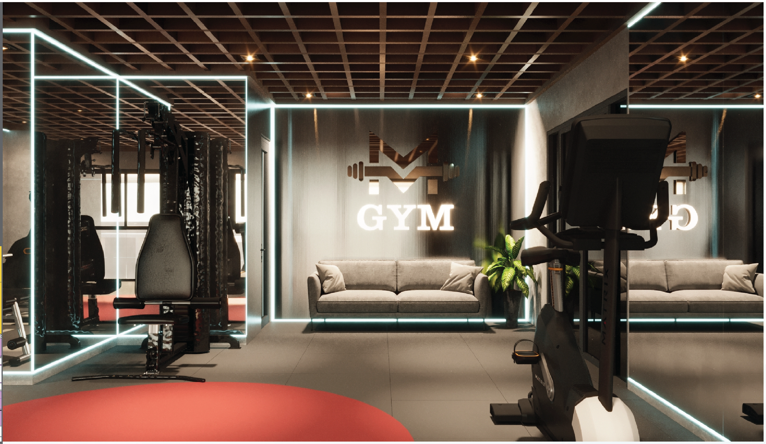 Phòng gym sở hữu dàn thiết bị hiện đại chuẩn quốc tế