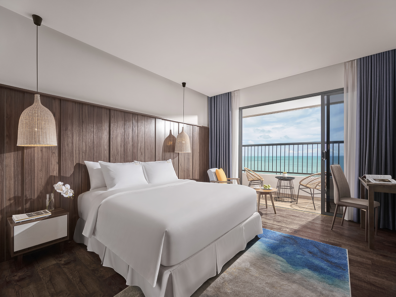 Căn phòng Deluxe mang tầm nhìn trực diện ra đại dương