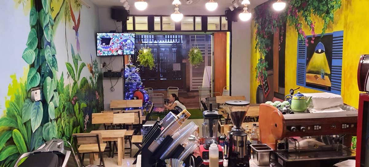 Không gian nhẹ nhàng, ấm cúng ở quán The Lavy cafe