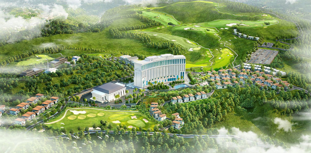 Khu nghỉ dưỡng FLC Hạ Long nhìn từ trên cao