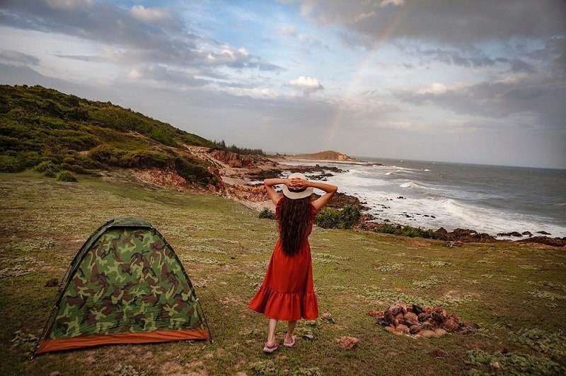 Camping tại Mũi Yến xinh đẹp
