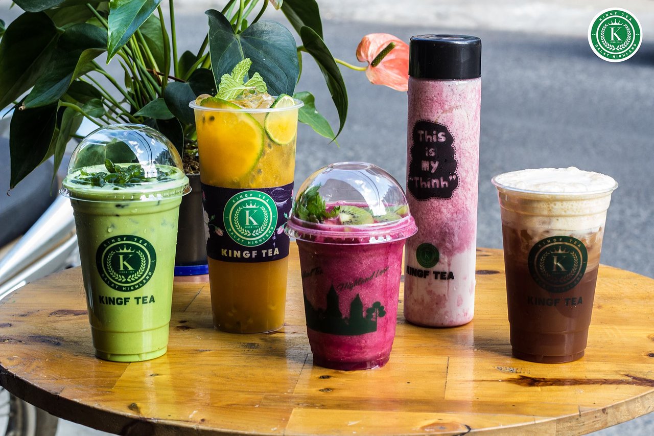 KingF Tea trà tươi, topping thơm ngon