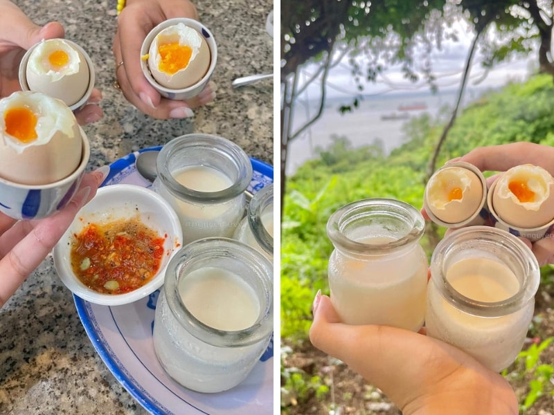 Yaourt trứng gà lòng đào