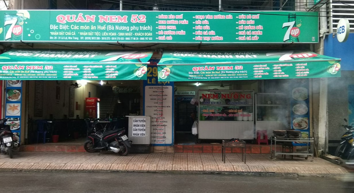 Ghé Quán Nem 52 ăn bánh xèo mực chuẩn vị Nha Trang