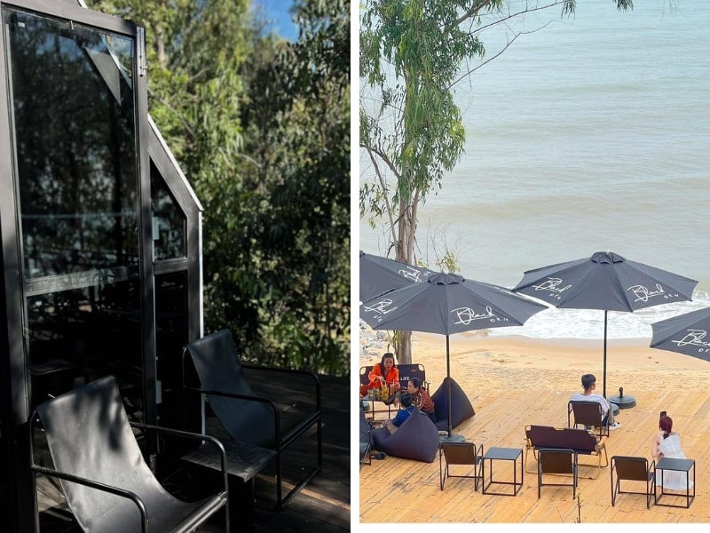 Quán cafe Mũi Né Black Đen Coffee siêu xinh
