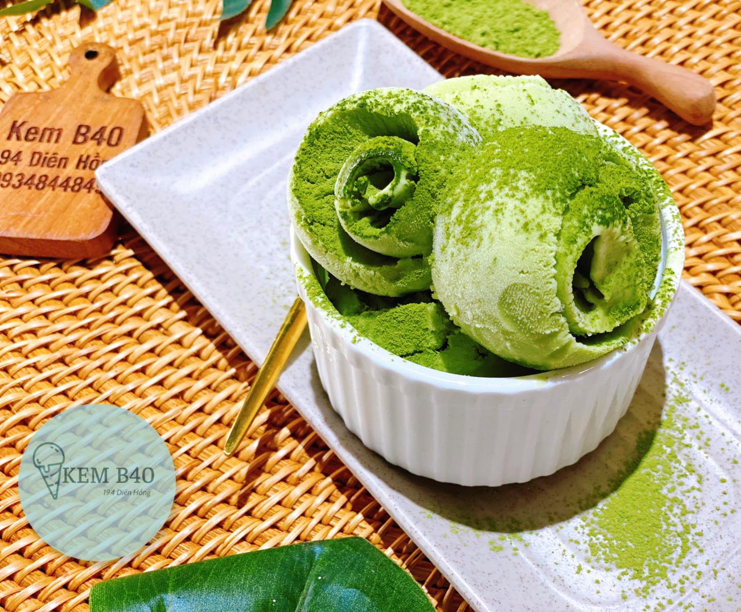 Kem bơ Quy Nhơn tại Tiệm Kem B40 chuẩn vị địa phương