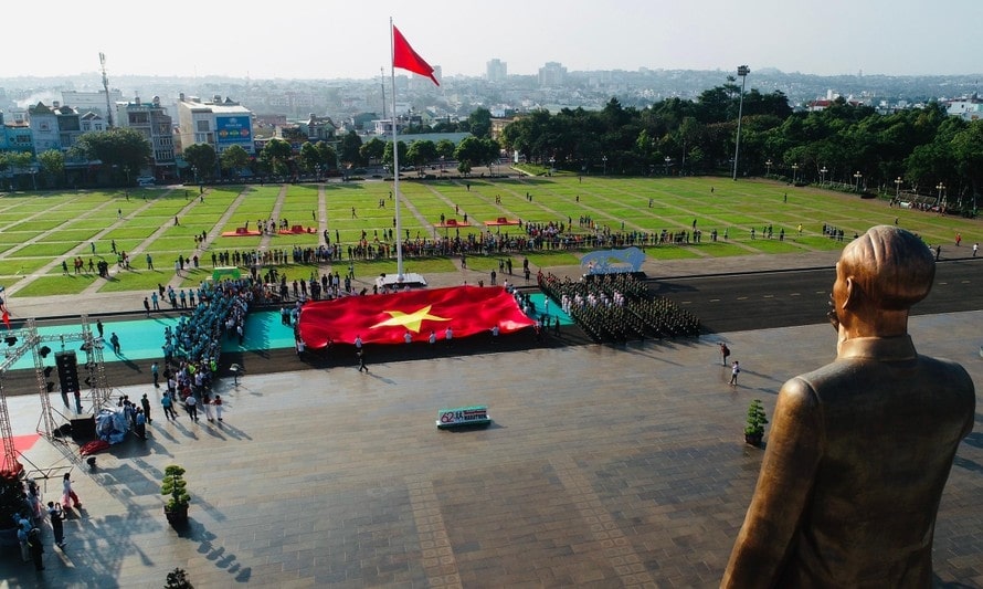 Không khí hết sức trong lành ở Quảng trường Đại Đoàn Kết