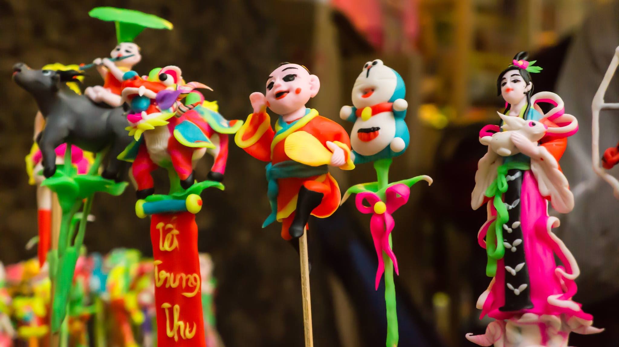 Nặn tò he tại công viên Ấn Tượng