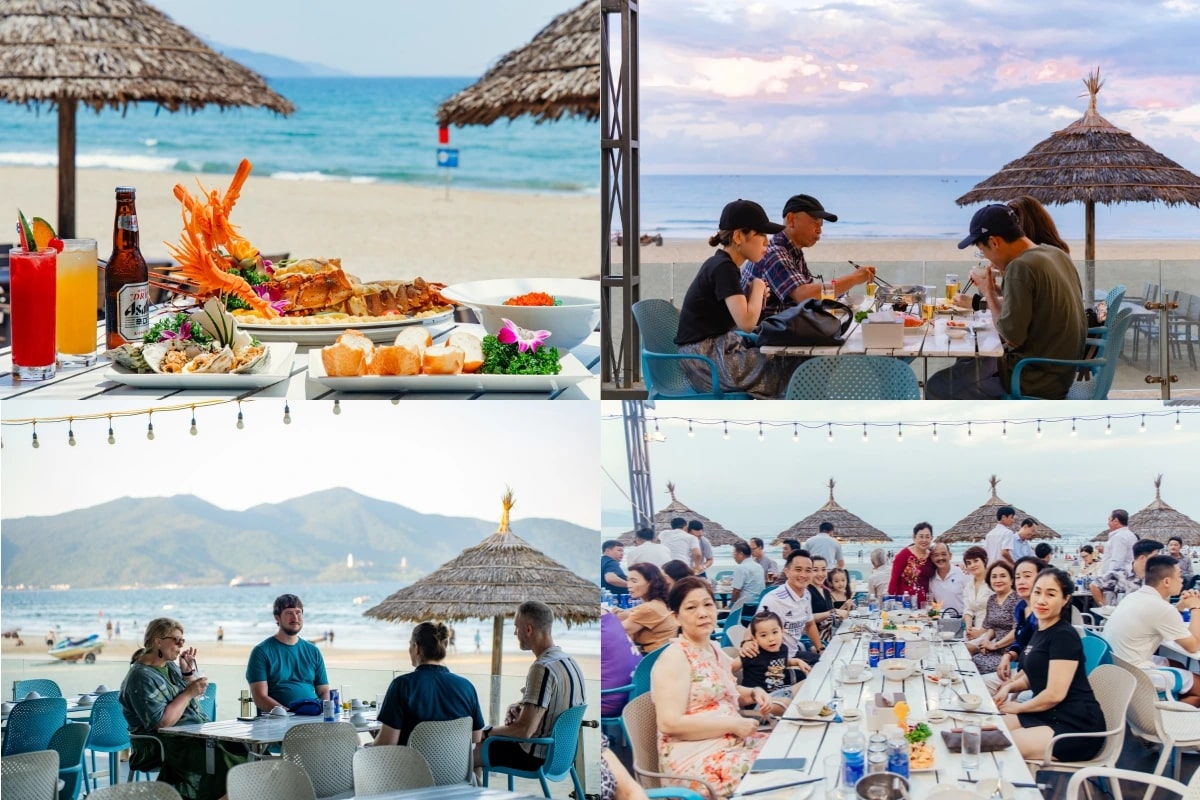 Thưởng thức hải sản tươi ngon tại nhà hàng ven biển Mỹ Khê Đà Nẵng