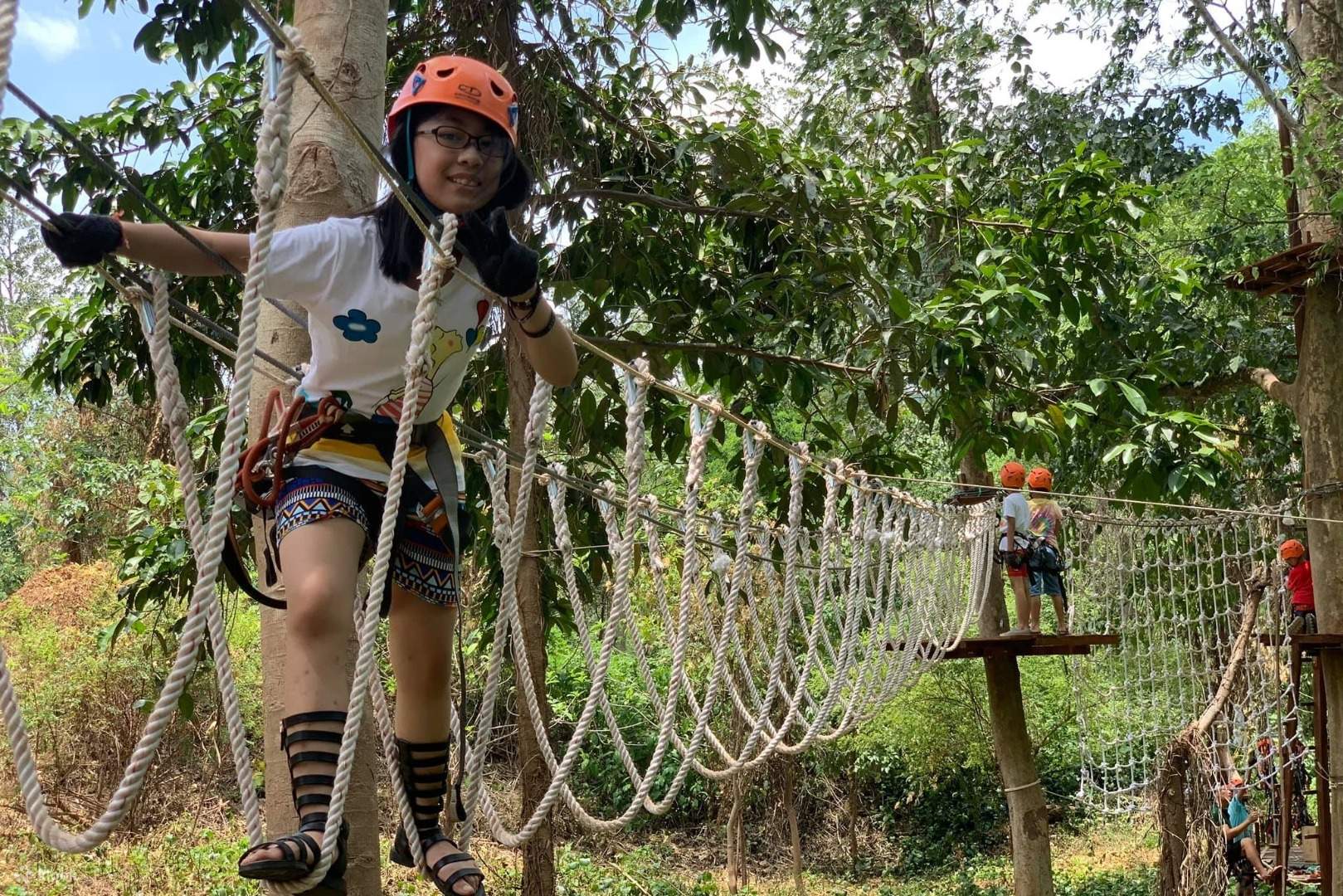 Nhiều trò chơi thú vị trên cây tại khu du lịch Ozo Quảng Bình