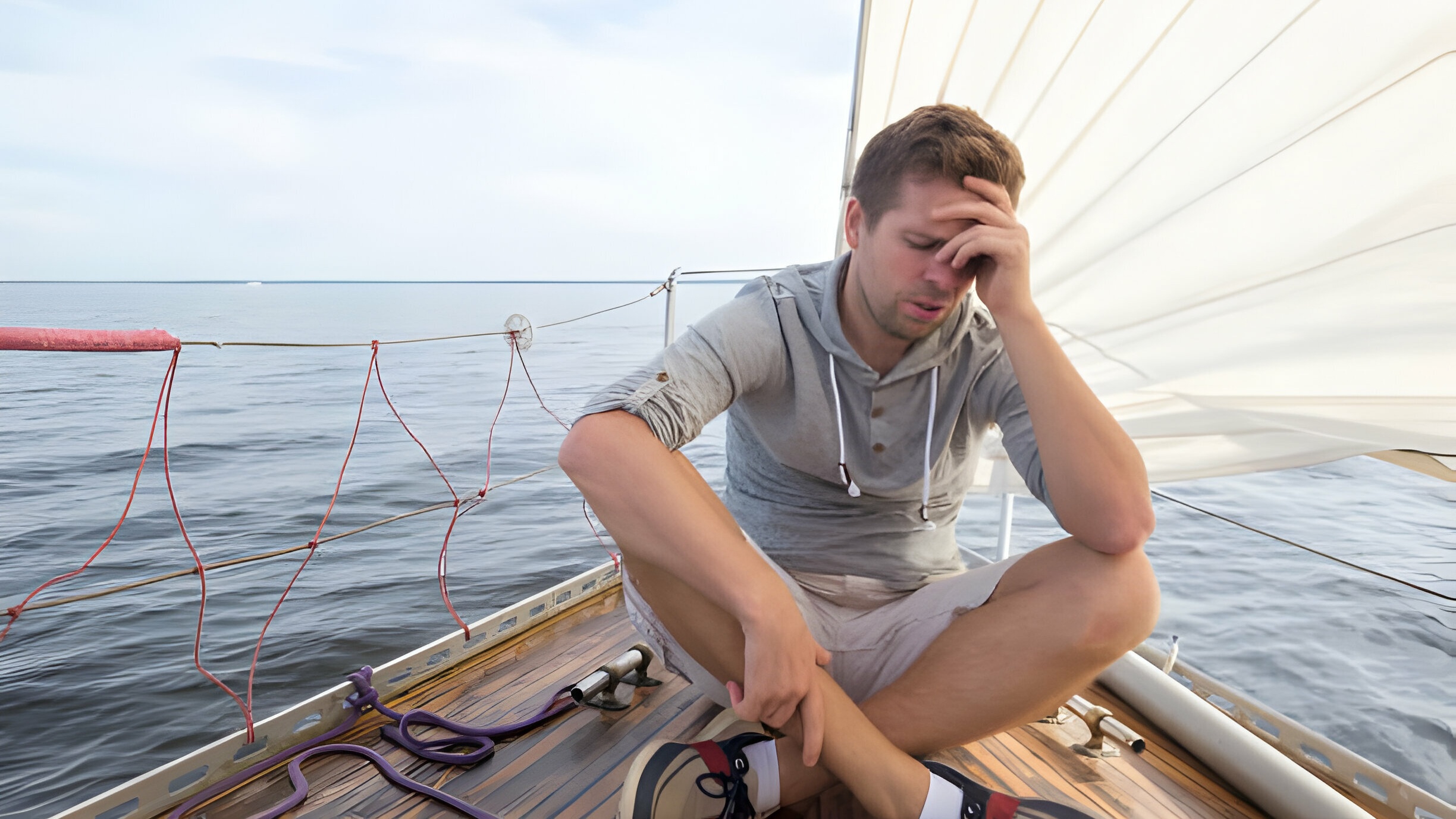 Uống thuốc để tránh bị say sóng khi lên thuyền/tàu