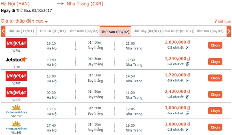 Săn vé máy bay cho chuyến du lịch Nha Trang 3 ngày 2 đêm