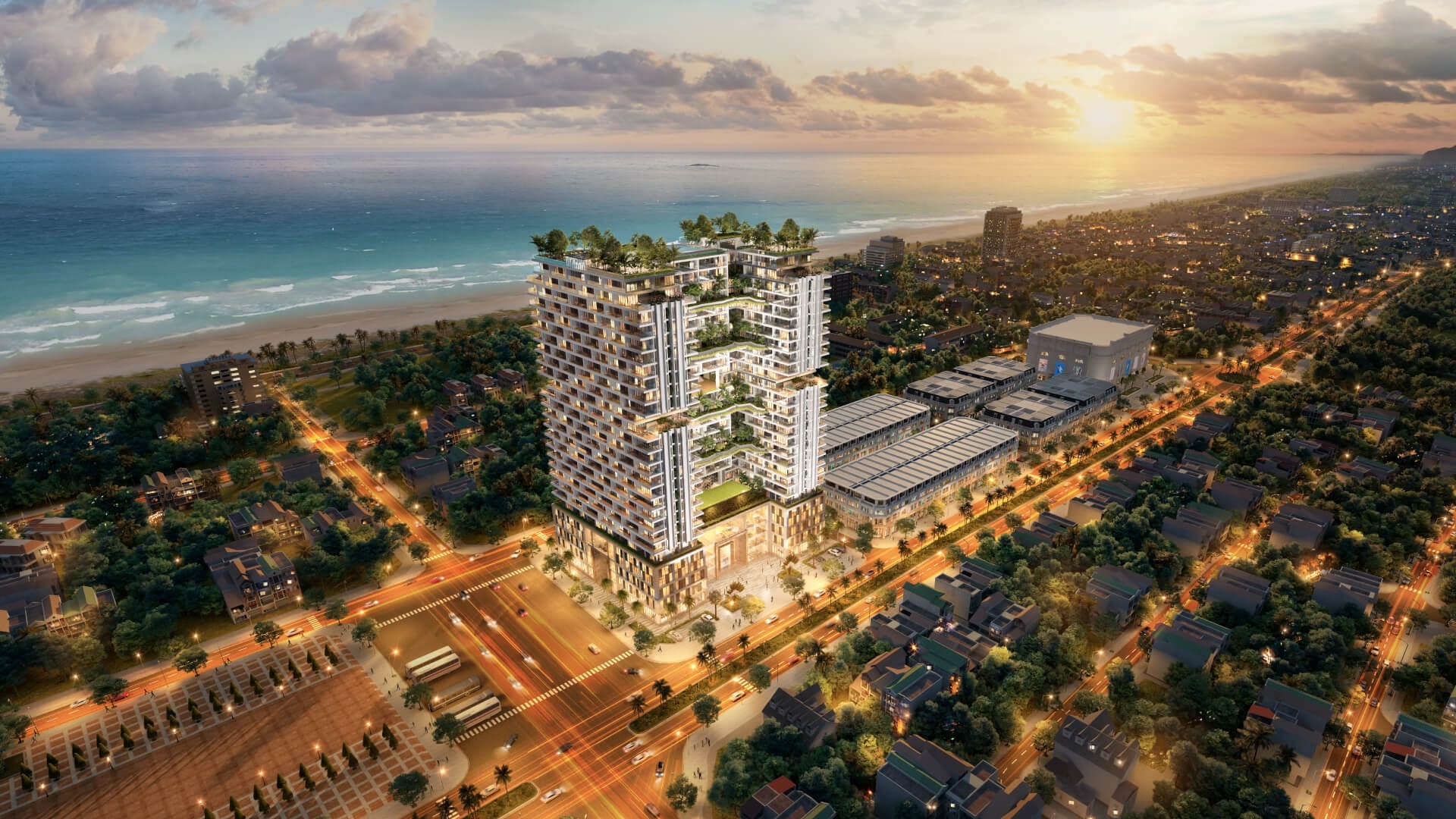 Vị trí đắc địa ngay khu vực sầm uất là điểm cộng cho điểm lưu trú này