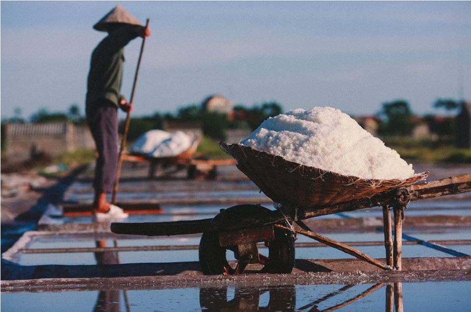 Từng hạt muối kết tinh từ mồ hôi, nắng gió và sự bền bỉ qua năm tháng