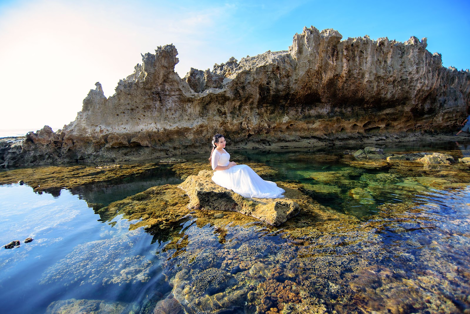 Thảm rêu xanh mướt là background ấn tượng cho các bức ảnh triệu like