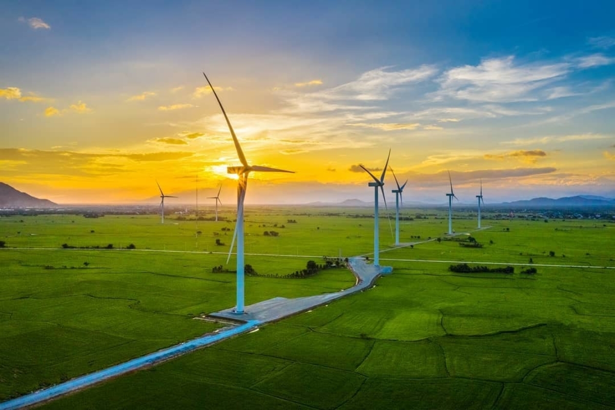 Bình minh điện gió Ninh Thuận đầy sức hút