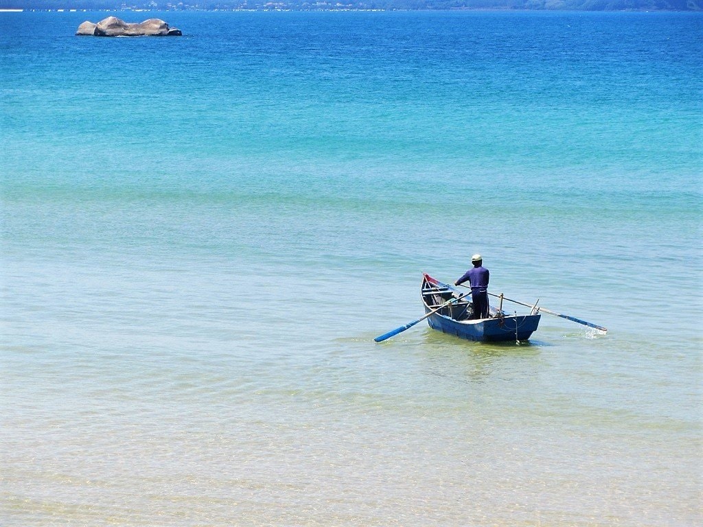 Bãi biển vào những ngày nắng đẹp